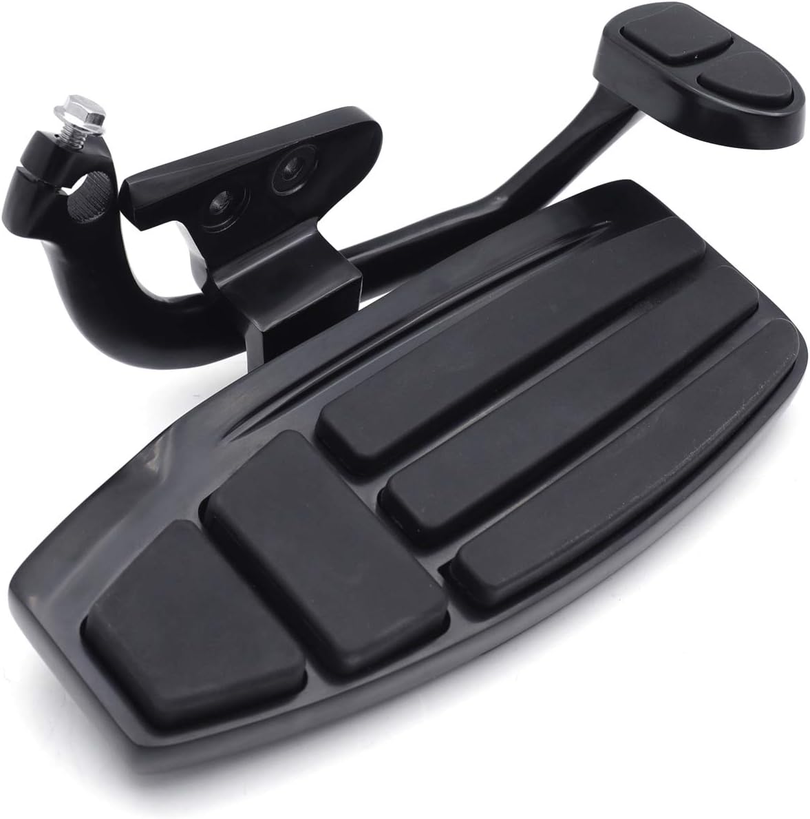 HTTMT- Black Left & Right Driver Foot Board Floorboard Kit Compatible With Goldwing 01-17 GL1800 13-16 F6B 14-15 Valkyrie [P/N: MT216-130+280-019-BK]