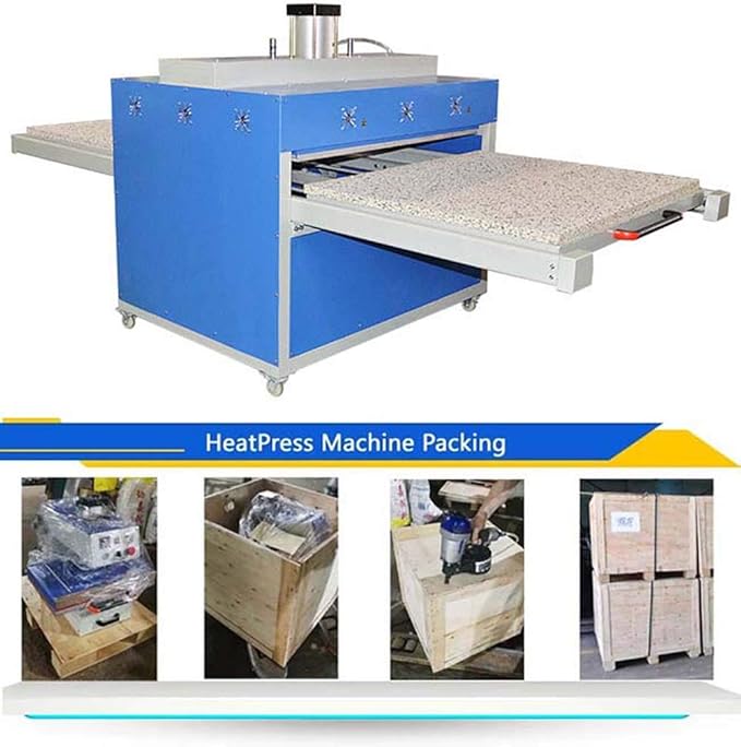 Prensa Térmica Neumática de Gran Formato CALCA 100x120cm, Doble Mesa, 220V miniatura 7