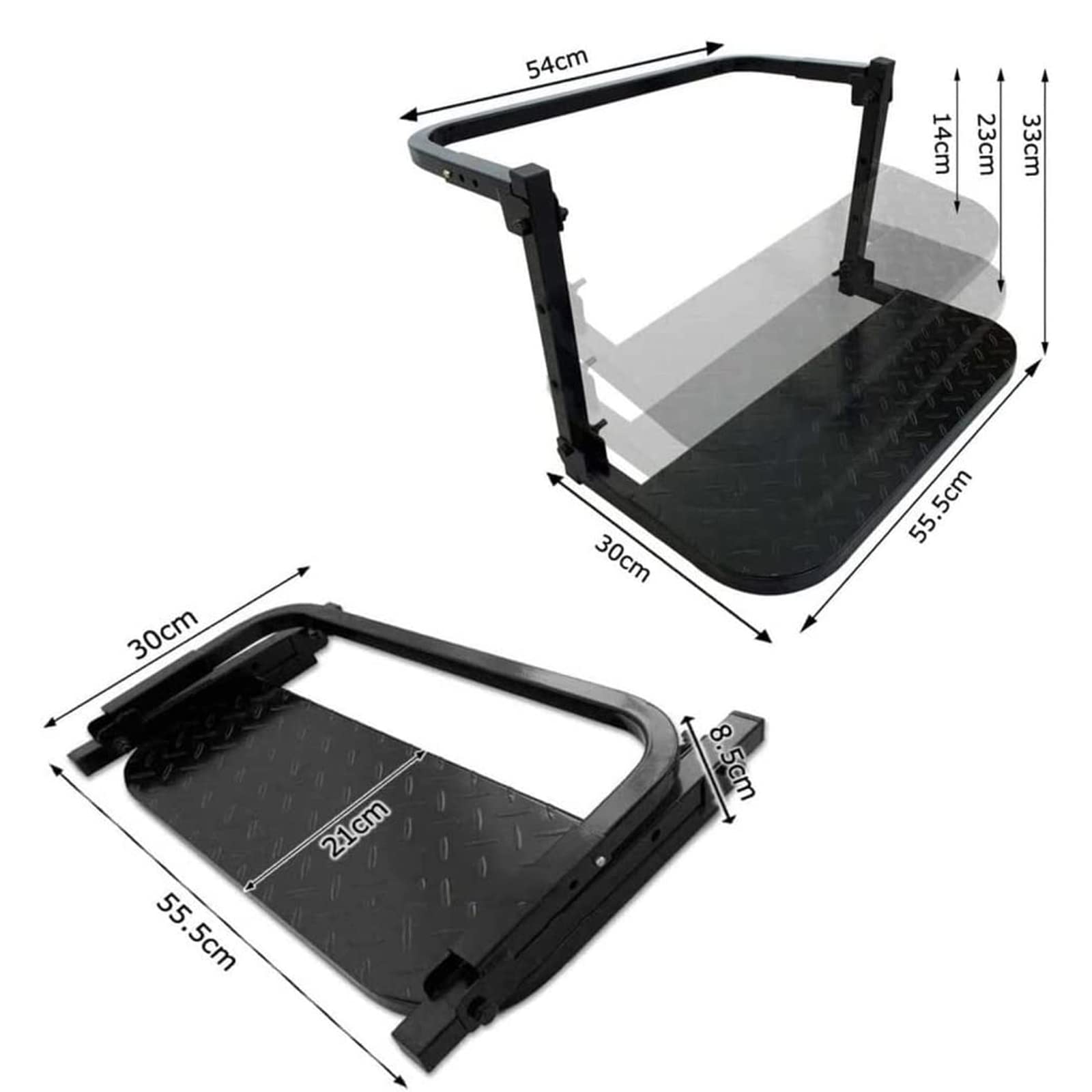 Marchepied De Roue De Pneu Réglable Tsuna - Antidérapant En Métal Pour SUV, Camion Et Camping-Car
