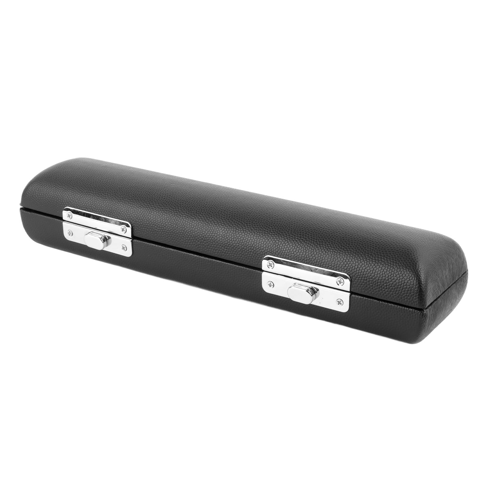 Black Leather Piccolo Storage Case for 16 Hole Instruments Lightweight Organizes Accessories Performance Accessories