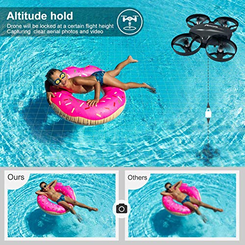 4DRC Mini Drone with 720p Camera for Kids and Adults, FPV Drone Beginners RC Foldable Live Video Quadcopter,App Control,3D Flips and Headless Mode,One Key Return,Altitude Hold,3 Modular Battery
