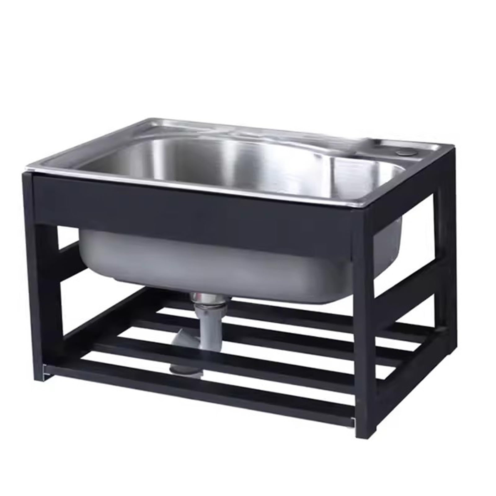 Lavello da parete in acciaio inox con staffa, design a vasca singola per uso commerciale e ristorante