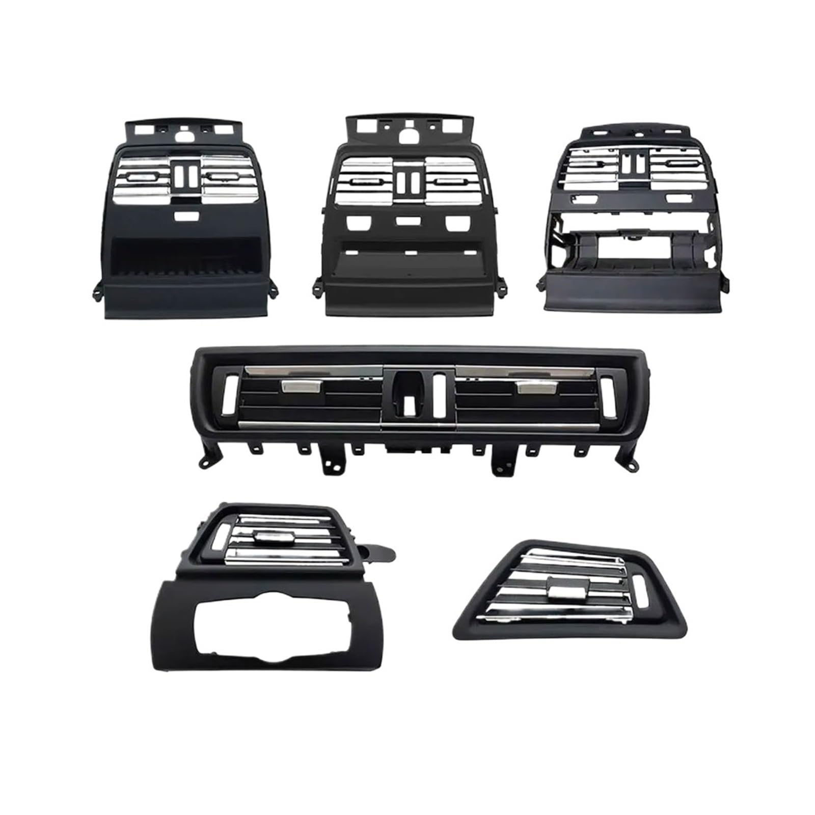 ZHOUKAIDM Air Conditioning Vent Dashboard Front/Rear Air Vent Grille Cover Left Right Vent Outlet Panel Trim Fit for BMW 6 Series F06 F12 F13 630 635 640 645 650 Durable(LHD Left)