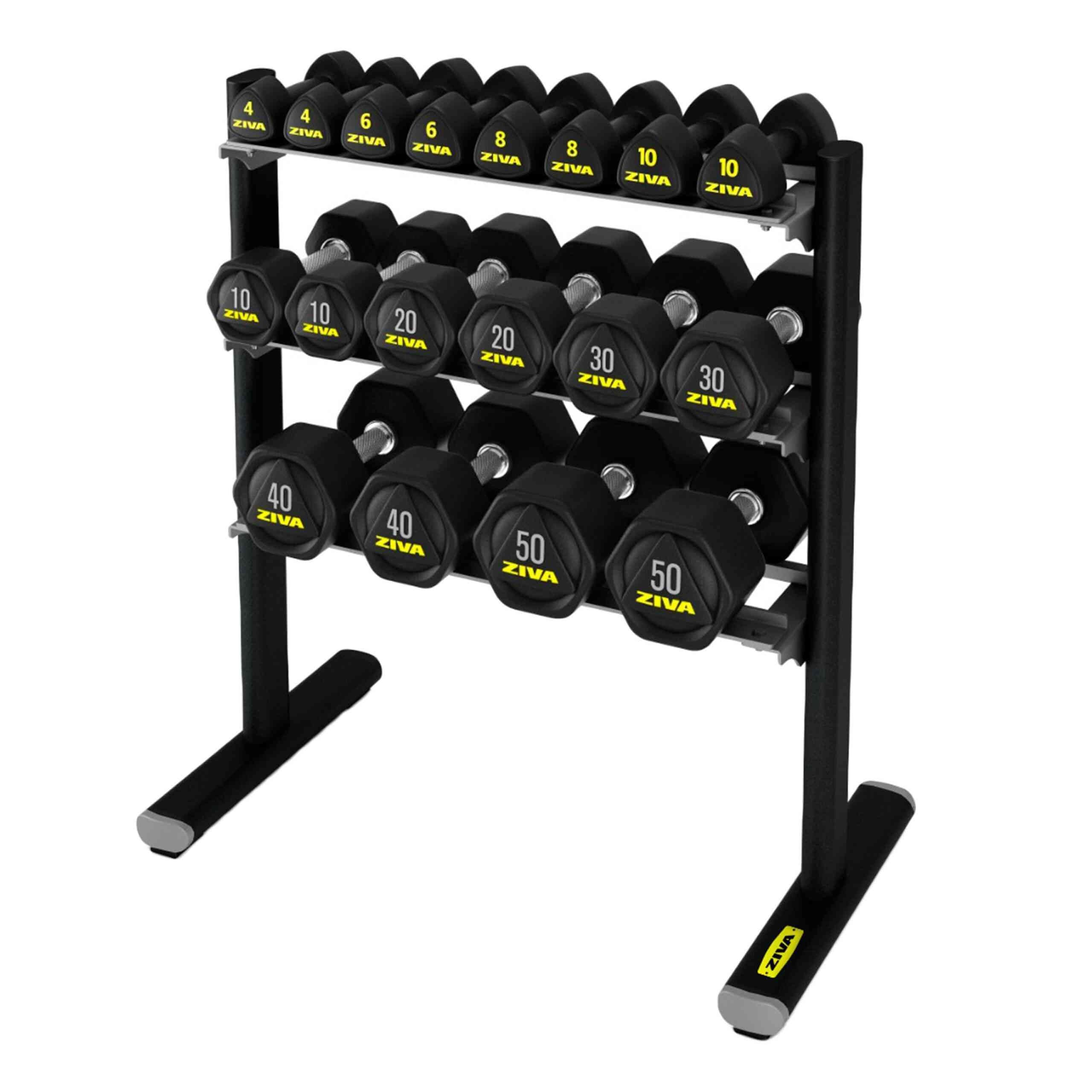 ZIVA EPS 3 TIER TRIBELLS & DUMBBELLS RACK