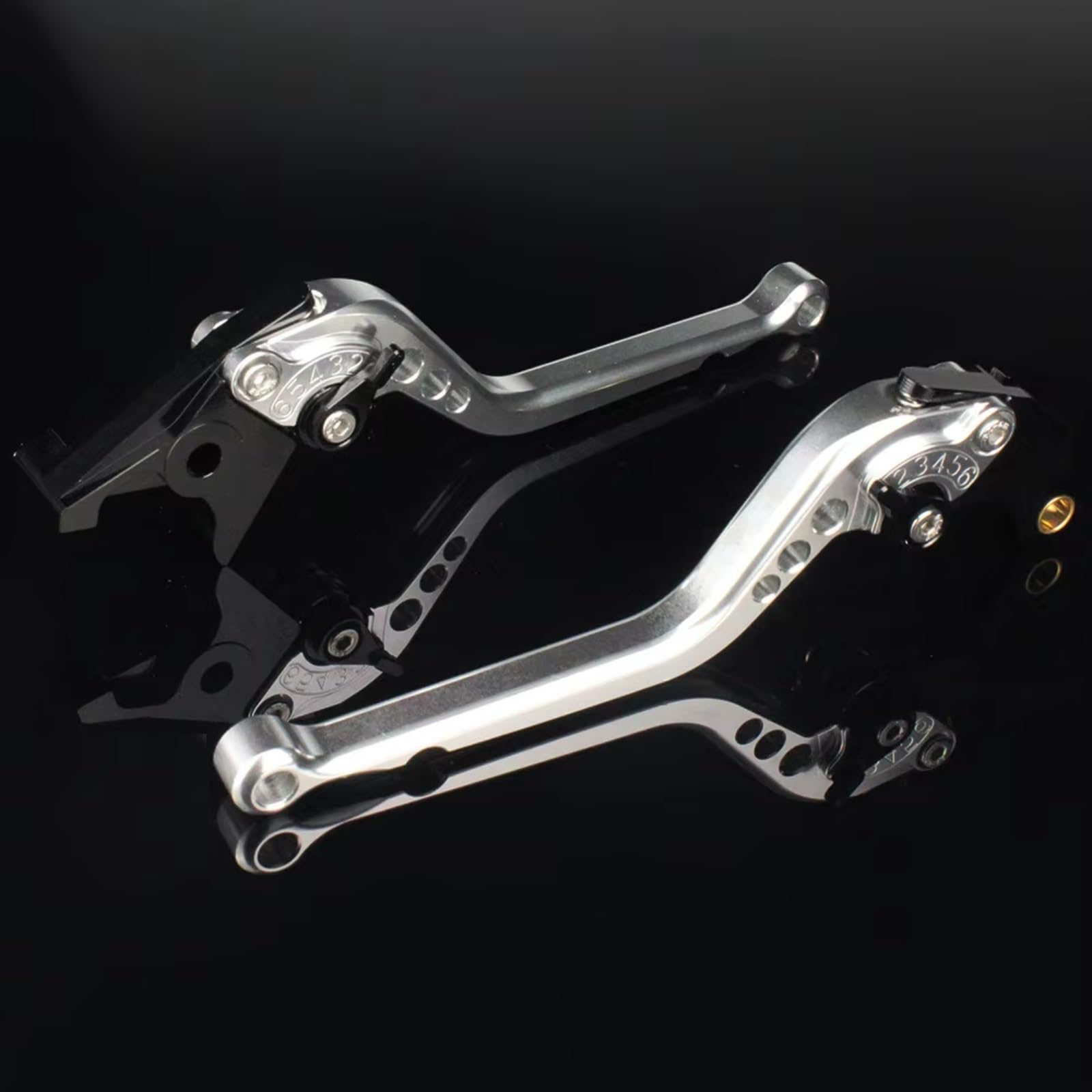 Naojino Brake Clutch Levers for CBF500 for CBF600 for CBF600N for CBF600S 2004 2005 2006 Motorcycle Adjustable Brake Clutch Lever Handlebar Levers Handle(Silver)