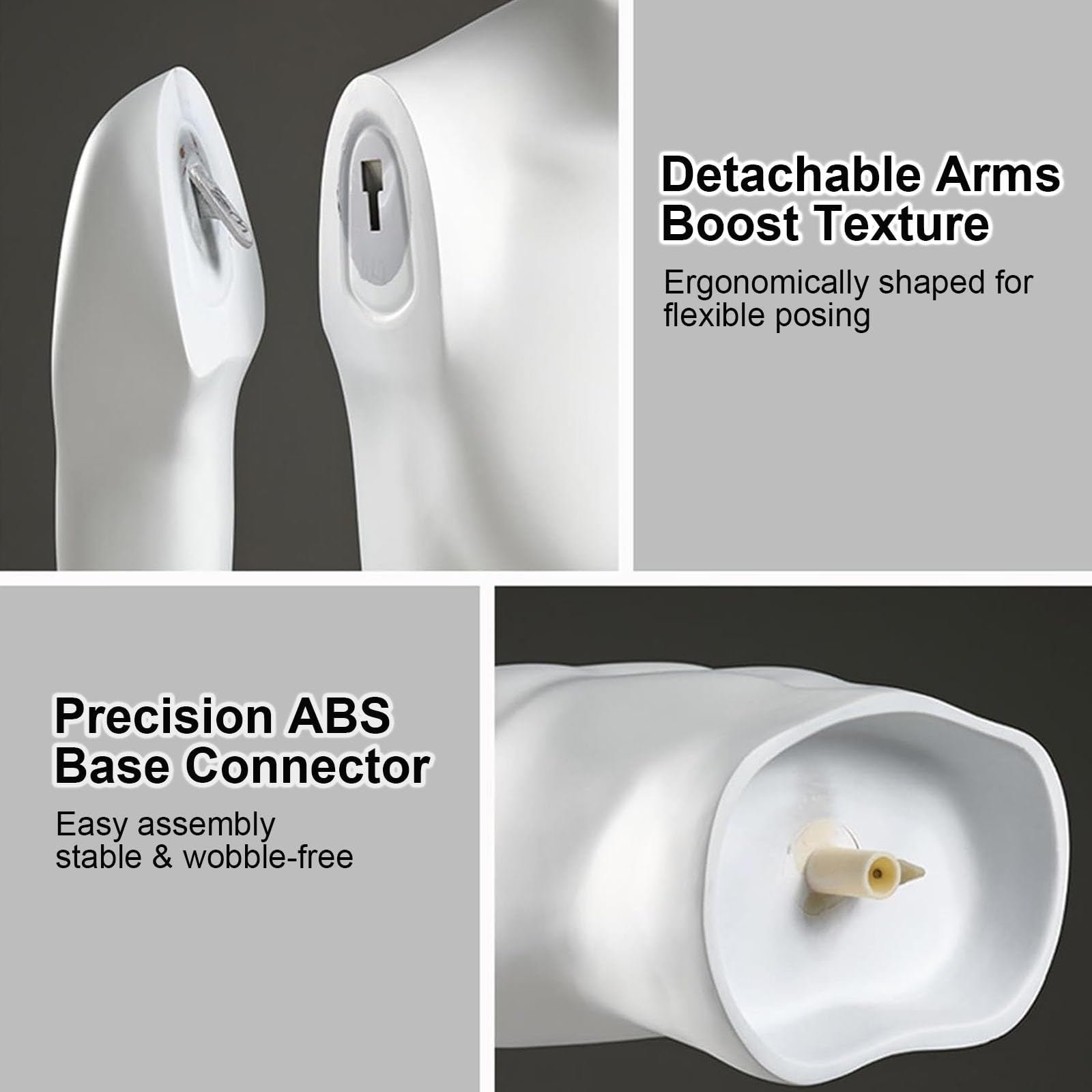 Maniqui Costura con Brazos Desmontables，Maniquis para Vestidos de Torso