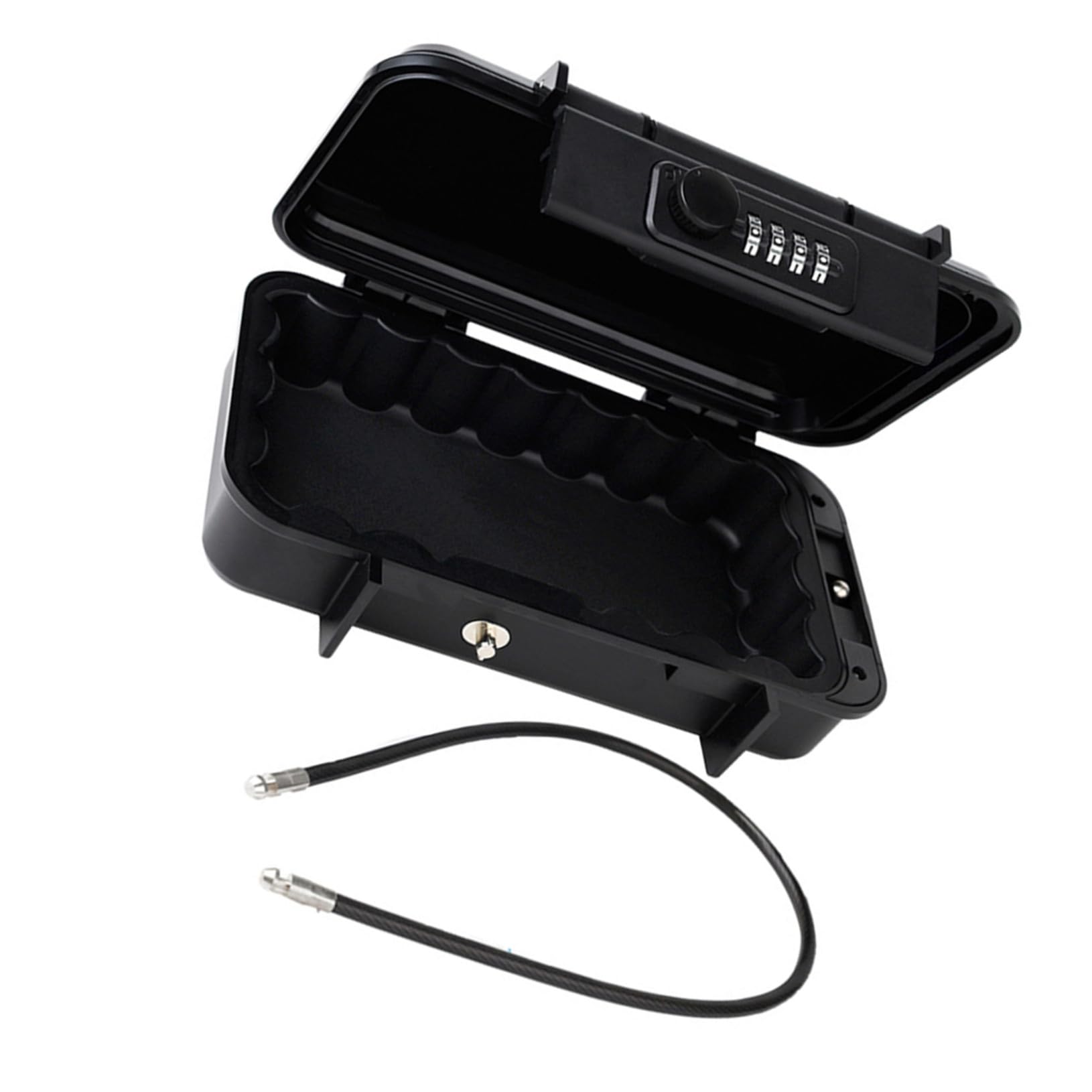 HOMSFOU Cassaforte Portatile Da Viaggio Resistente in Abs Cassetta Di Sicurezza Antifurto Lucchetto Combinazione Piccola Cassaforte Da Spiaggia Per Hotel e Dormitorio