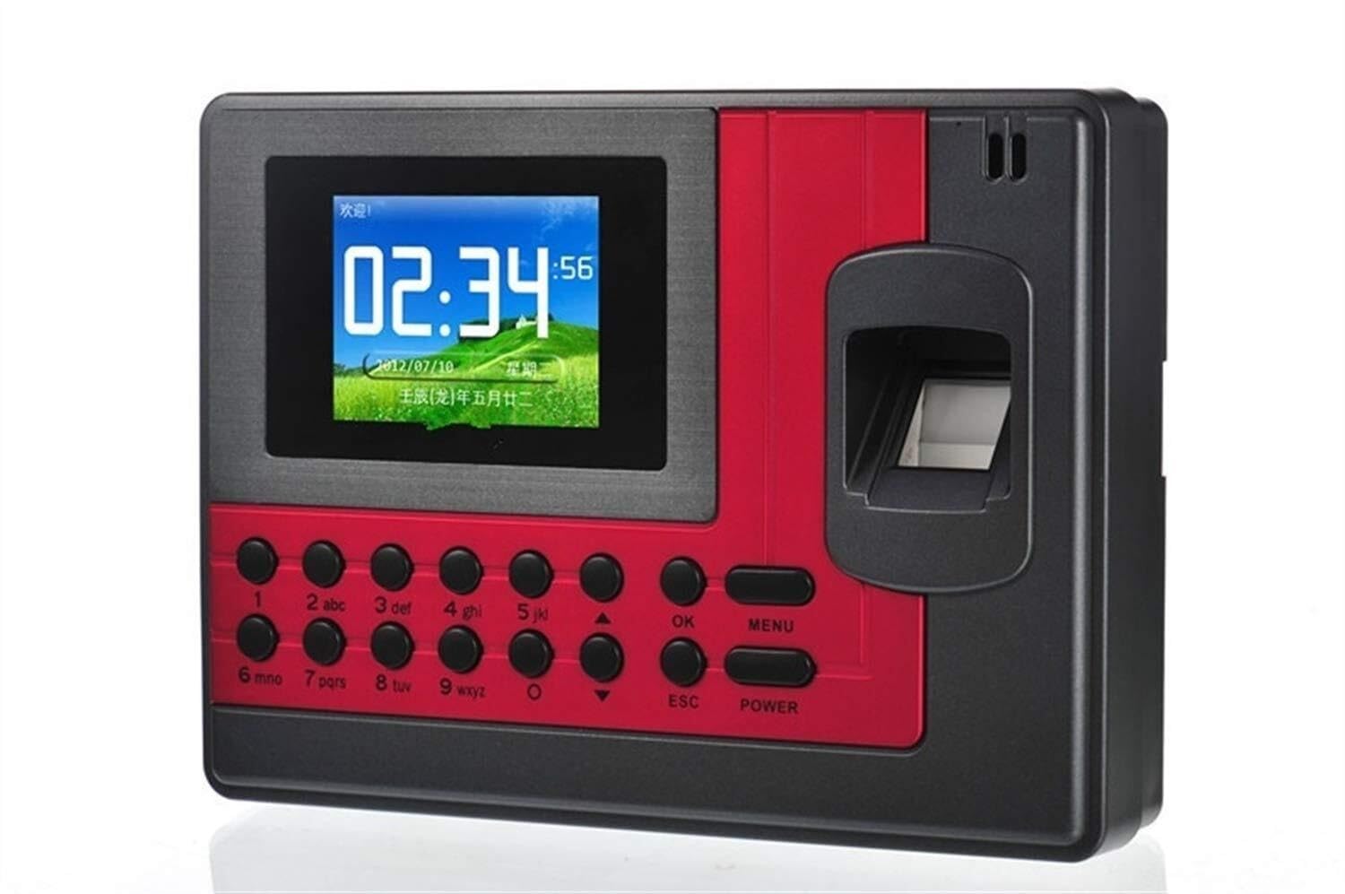 USB Fingerprint Attendance Machine for Employees, 2000 Users, 100,000 Records, Voice Prompt, Fingerprint/Password/ID Card Authentication