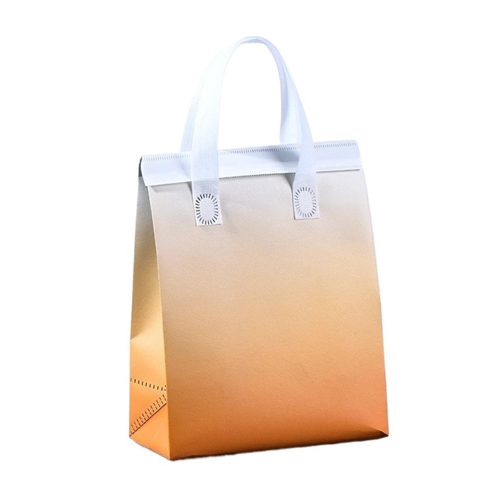 Sac Alimentaire Isotherme Lot de 50 sacs fourre-tout isolants non tissés en tissu portable for aliments, gâteaux, boissons, emballage, garder au chaud et au froid, pochettes de livraison Sac Isotherme