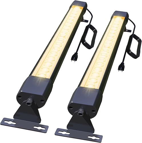 Miniatura 7 de adlkirg Luz de pared para arandela de pared, barra de luz LED blanca cálida de 36 W, 4 pies, 2700 K, 120 V, 3850 lm, IP67, luces LED impermeables