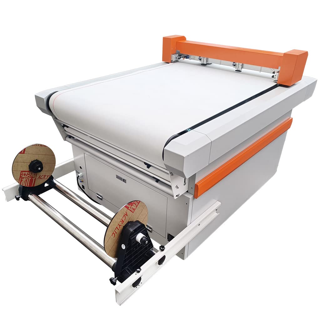 MELDIKISO 24in x 35in Flatbed Cutter, 110V, Auto Fed Digital Cutting Roll Tool for DTF Printing Film, Sign Making Industry