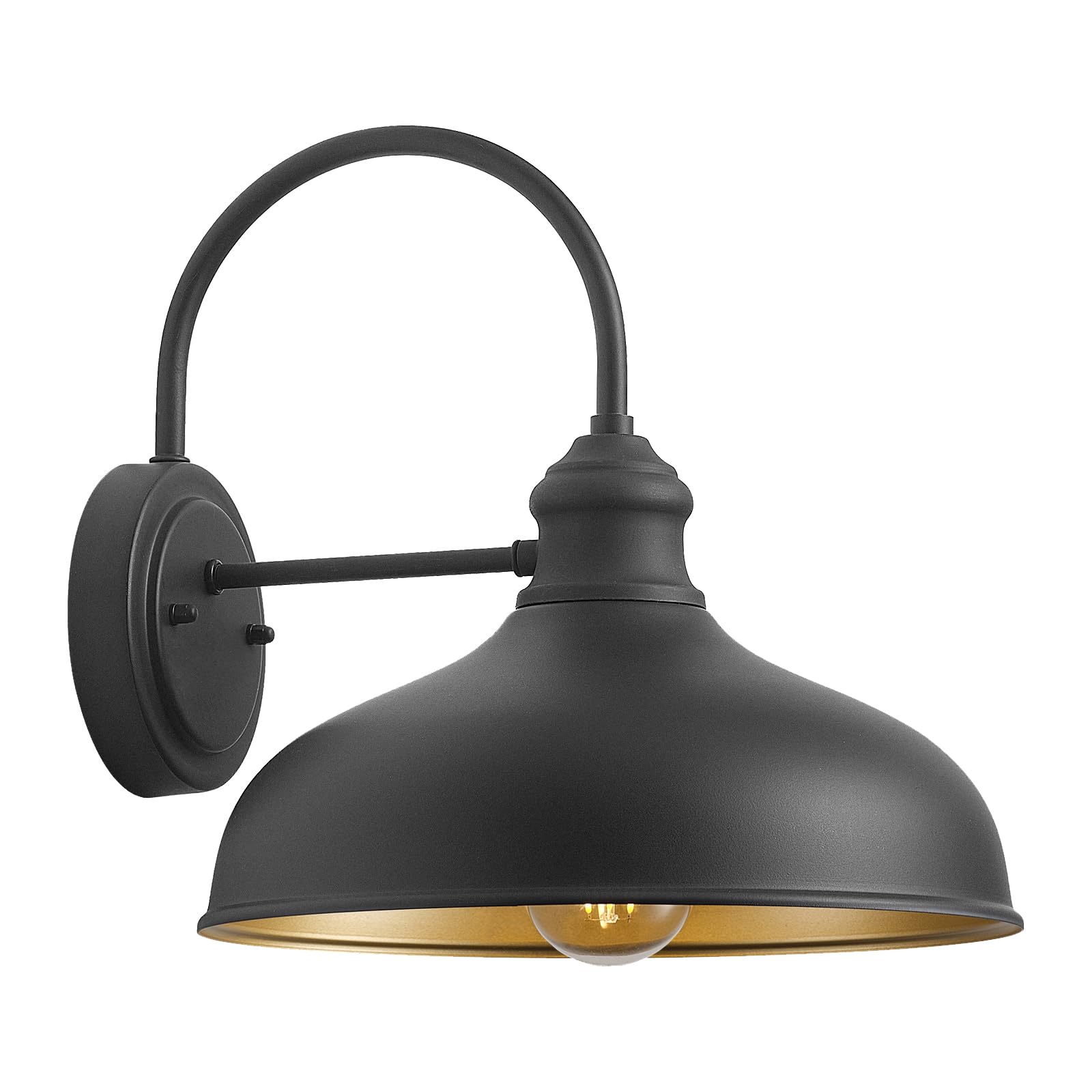Goalplus 12 Barn Light with Brass Interior