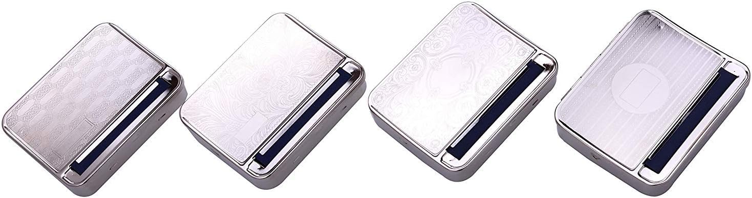 1 X 70mm Metal Cigarette Roller & Storage Box
