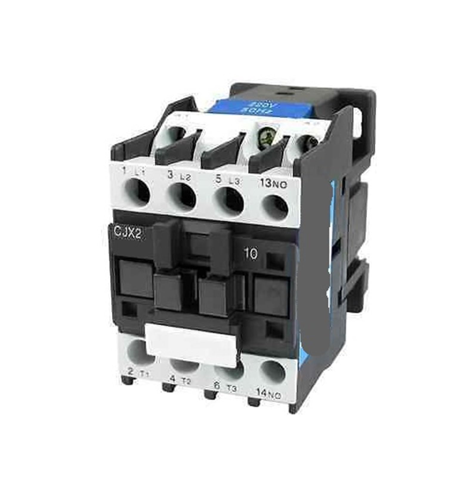 JJHQOKYNA CJX2-1201 CJX2-0901 AC contactor 12A 3 Phase Pole Coil Voltage 380V 50Hz Rail Installation 3P+1NO Normally Open