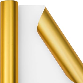 PlandRichW Metallic Wrapping Paper Golden PD0202M
