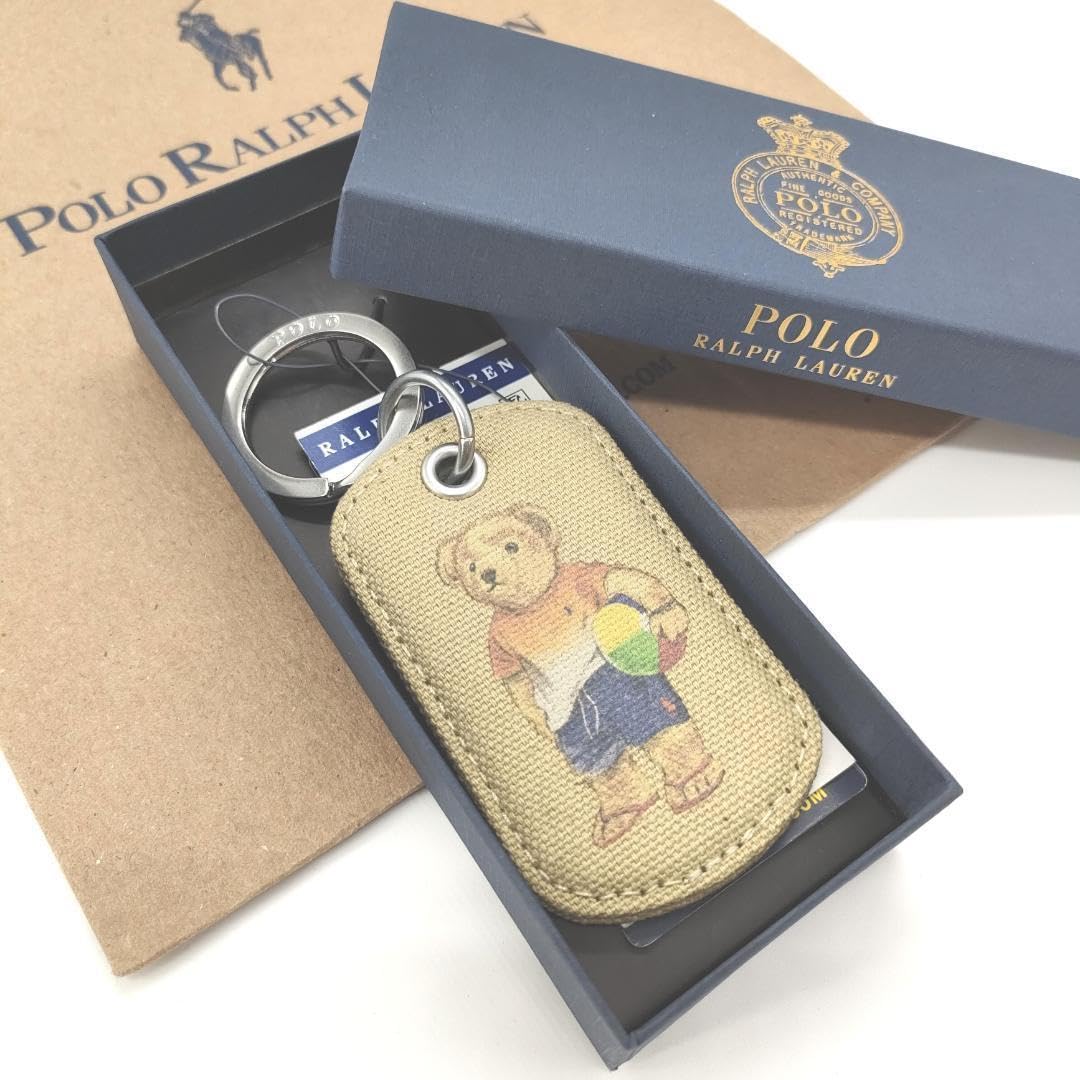 ラルフローレン] ポロベア 本革キーホルダー バッグチャーム