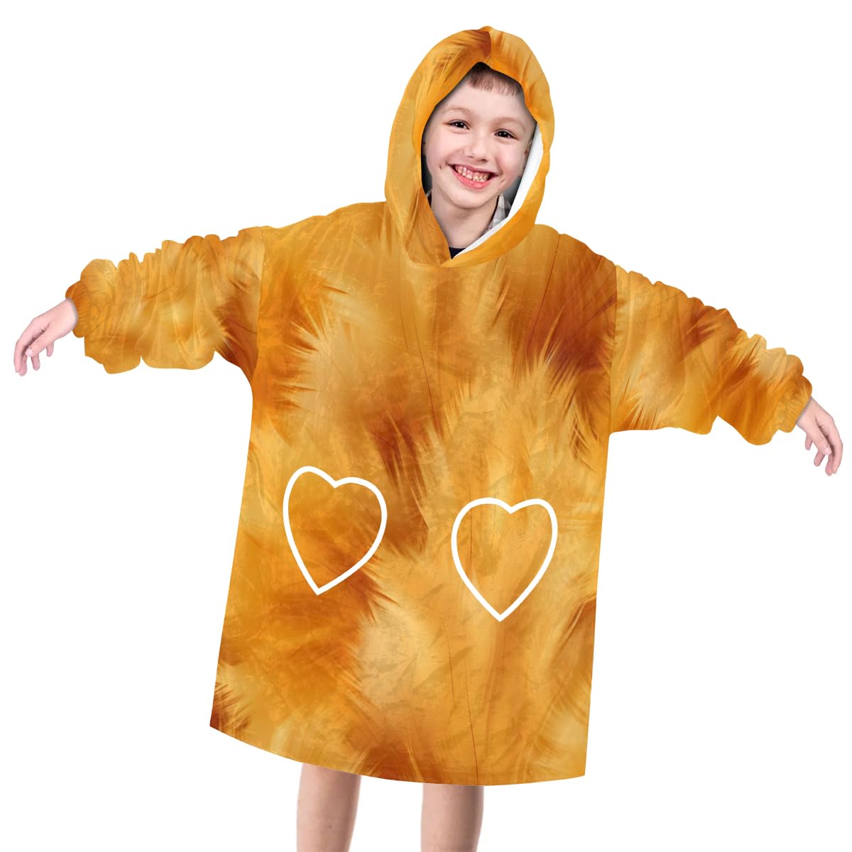 Wearable Blanket Hoodie for Kids, Ethereal Starry Fleece Sweatshirt Blanket Oversized Blanket Sweatshirt with Pocket Flannel Warm Hooded Blanket 6-10 Year Old Girl Boy Gift, One Size