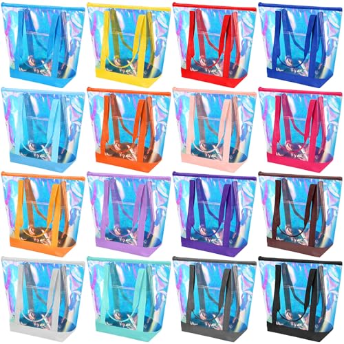 Bolso Tote Clear Silkfly, PVC, con cierre
