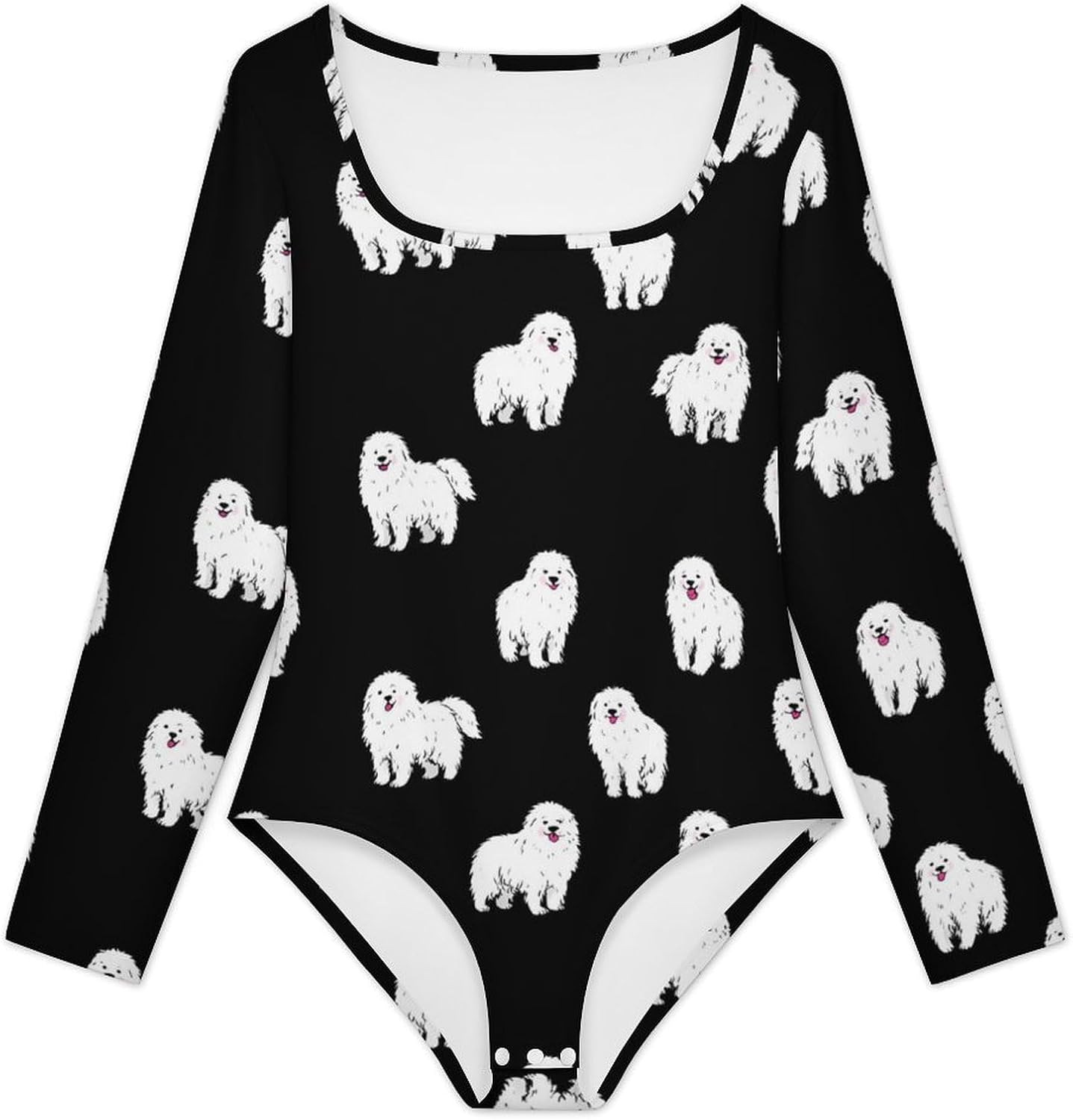 Pyrenees Dog Women's Bodysuits Long Sleeve Top 5XL
