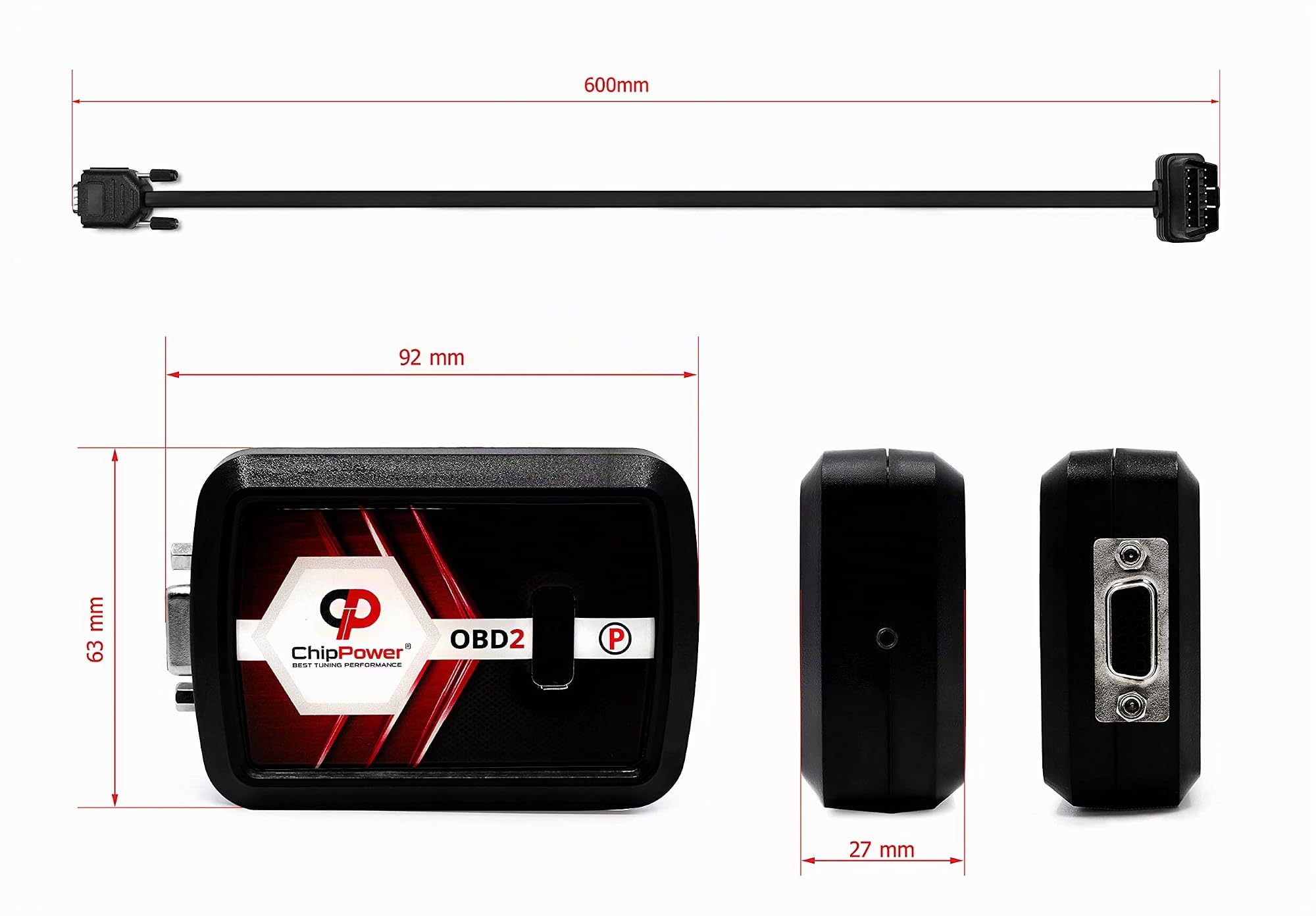 ChipPower Centralina Aggiuntiva ChipPower OBD2 v3 con Plug&Drive per 2.0 Diesel Motore 2006+ Tuningbox Diesel