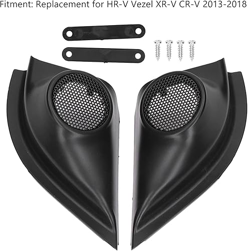 Miniatura 2 de Fydun 2 piezas de cubierta de tweeter para pilar de puerta de automóvil, panel de altavoz, adaptaciones de repuesto para HRV Vezel XRV CRV 20132018