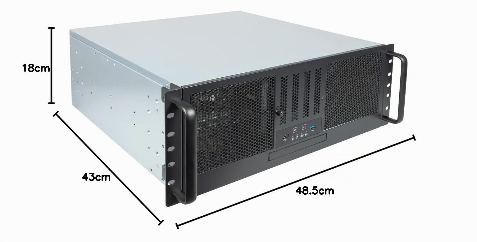 UNYKAch Scatola Rack 4U 19" UK 4329 USB Type C