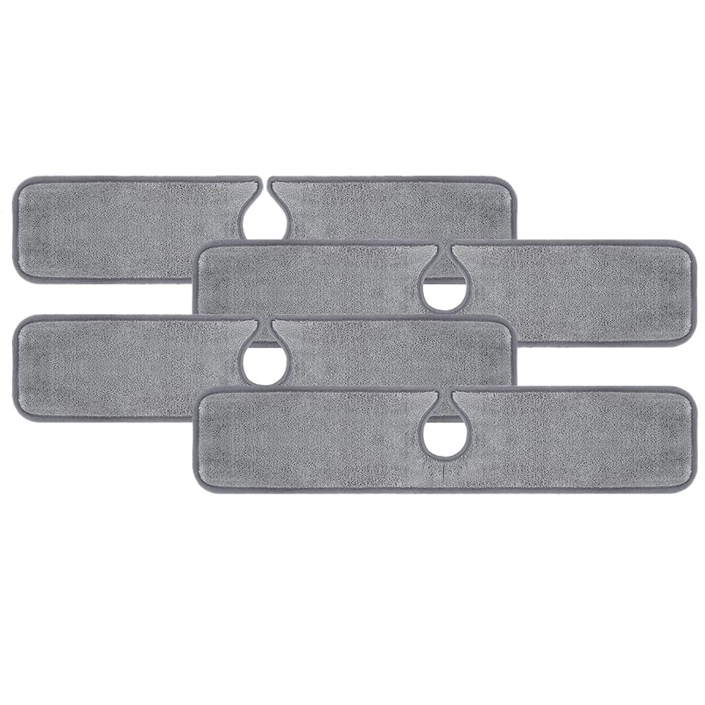 Lobamop Sink Splash Guard, Faucet Absorbent Mat For Kitchen, Dish Drying Mat Behind Faucet, Drying Pads For Countertop