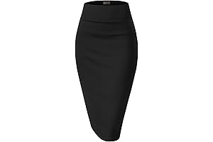 Women's Premium Nylon Ponte Stretch Pencil Skirt: The Epitome of Professional Attire