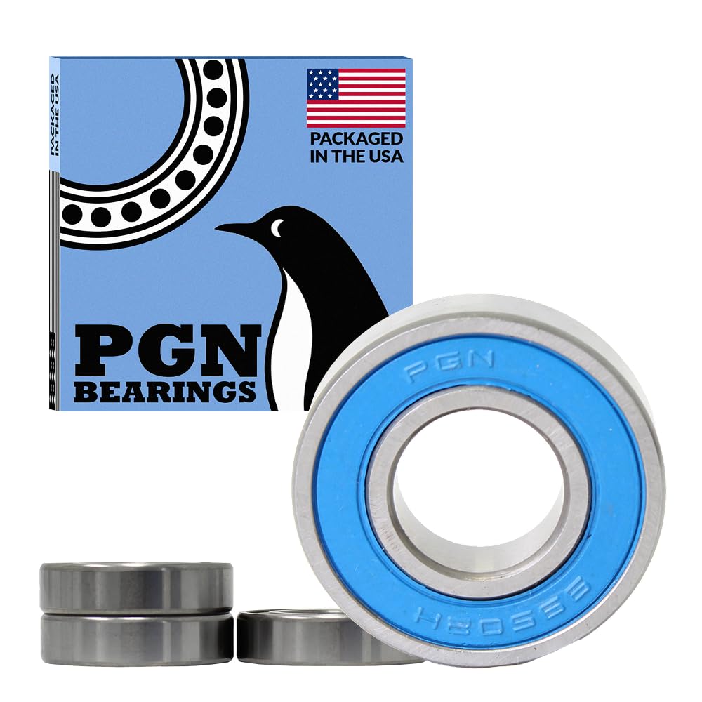 PGN - 99502H Mower Spindle Go Kart Sealed Ball Bearing - 5/8" x1-3/8 x.433 (4 Qty)