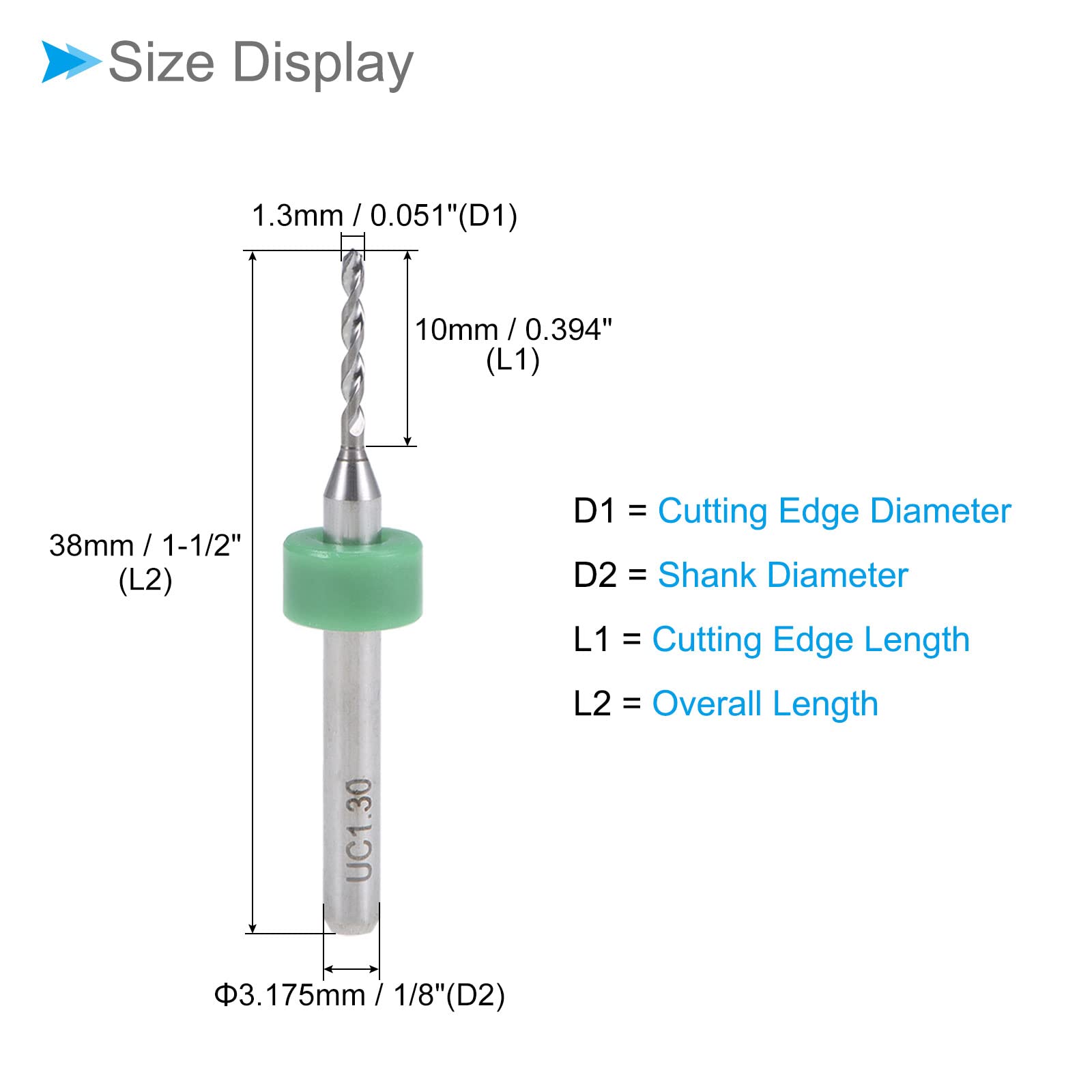 CoCud Micro PCB Drill Bits, 1/8
