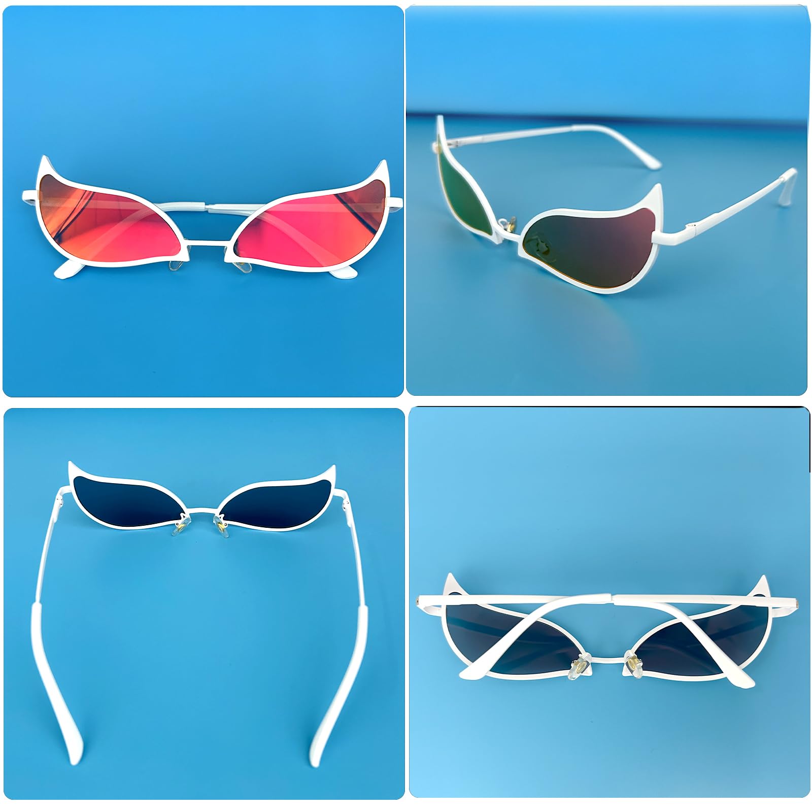 Occhiali Doflamingo Piece, Doflamingo Glasses, Anime Cosplay Occhiali da Sole, Occhiali Veloci, Piece Gadget, per Party Festival Performance Halloween, Unisex