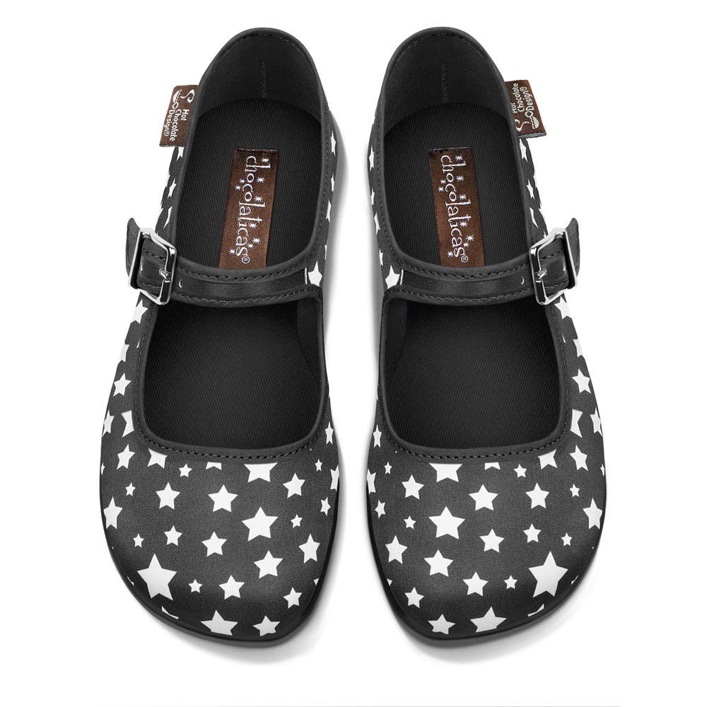 Hot Chocolate Design Chocolaticas Funky Canvas Women's Mary Jane Flat Shoes — view 108