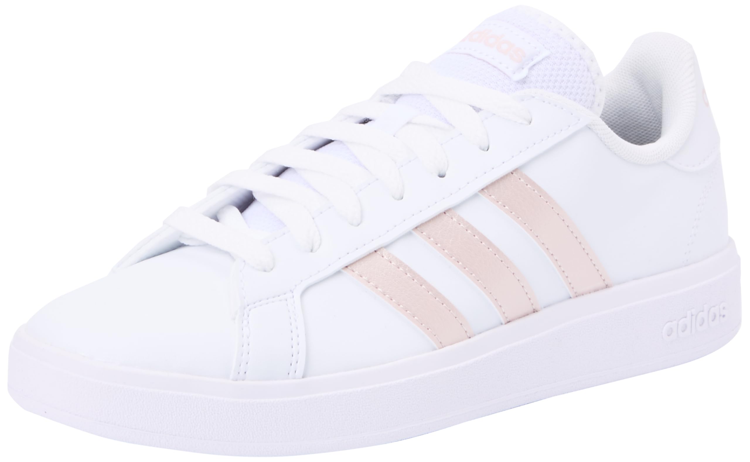 Adidas Damen Grand Court TD Lifestyle Court Casual Shoes, Cloud White/Sandy pink met/Cloud White, 44 EU