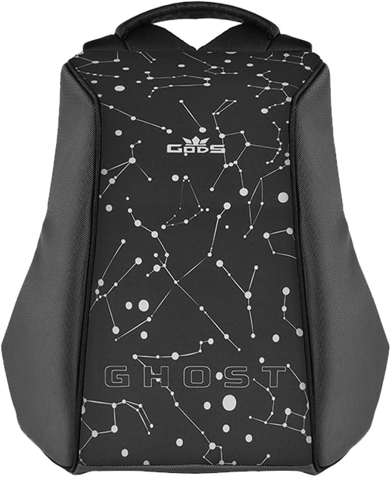 Gods GHOST X 25 ltr Anti Theft 15.6 inch Laptop Tech Backpack for Men, Women, Boys, Girls | Premium bags for Gift | Bike Riding Bag for College, Travel, Office, Flight luggage | Black