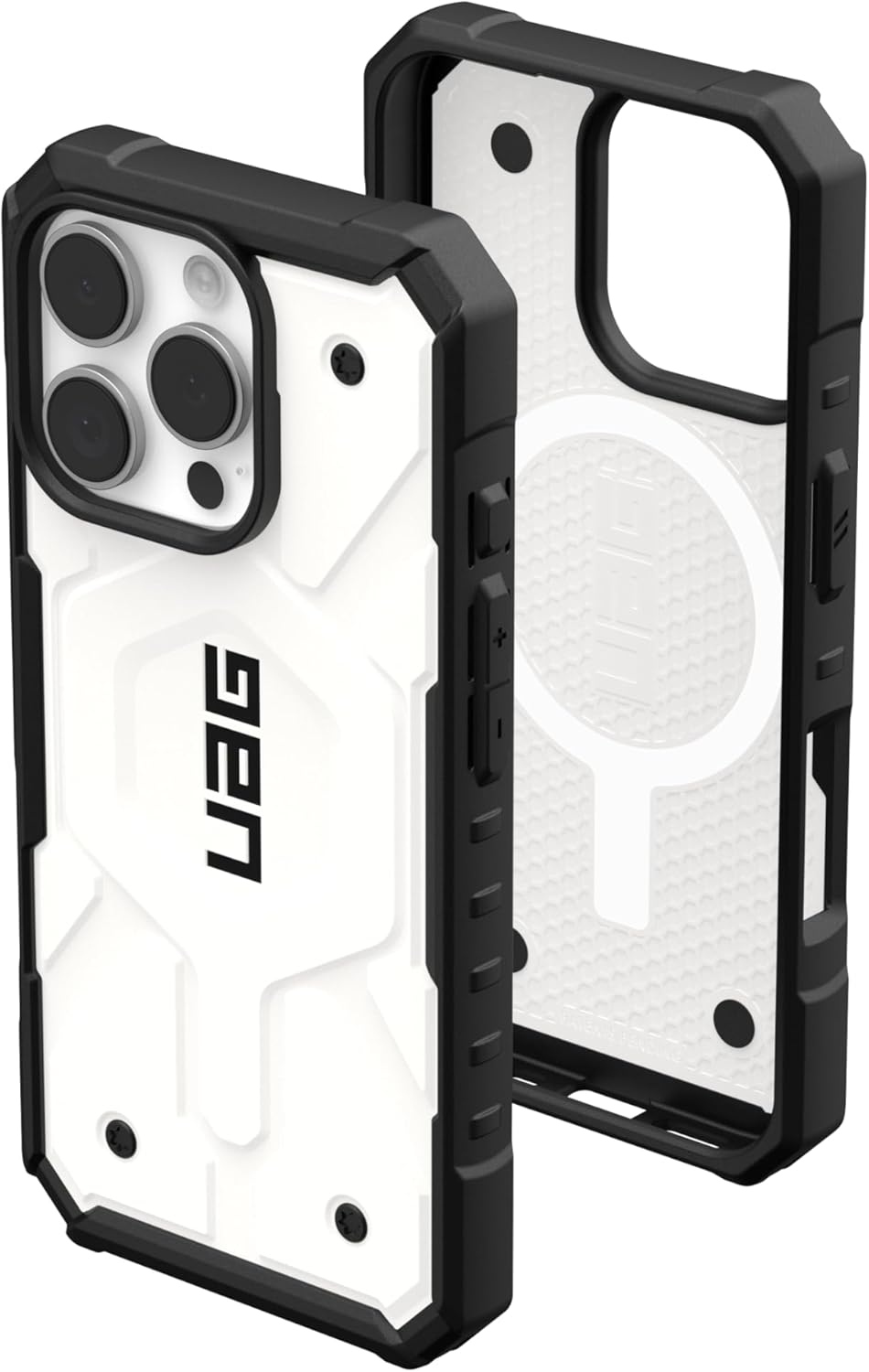 URBAN ARMOR GEAR UAG Designed for iPhone 16 Pro Case 6.3" Pathfinder - Compatible with MagSafe Charging Rugged Shockproof Anti-Slip Military Grade Protective Cover, White
