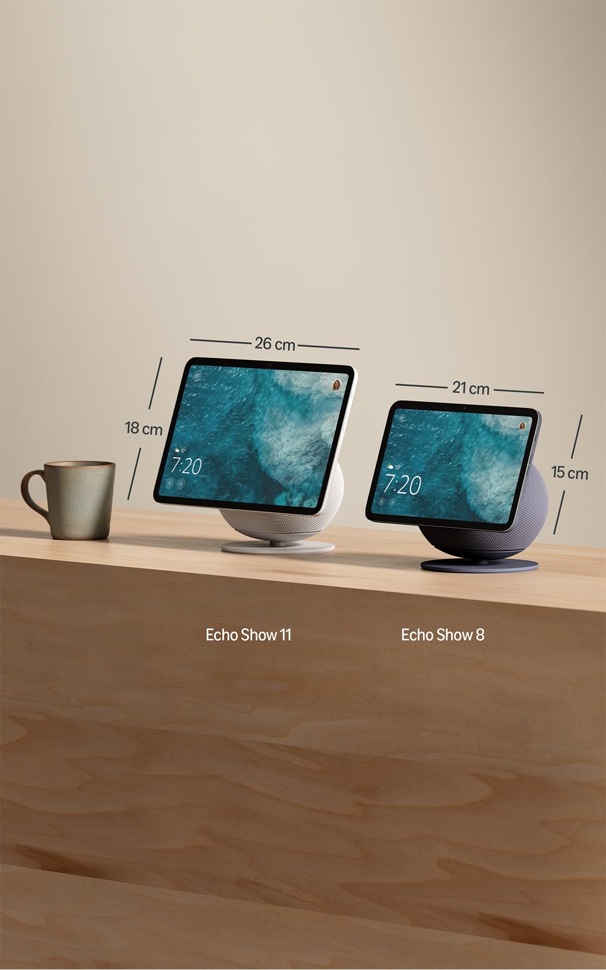 Echo Show 8, Display HD 8,7" colori vivaci, audio spaziale e Alexa, Grafite e Ring Videocamera esterna Plus batteria, Video 2K grandangolare