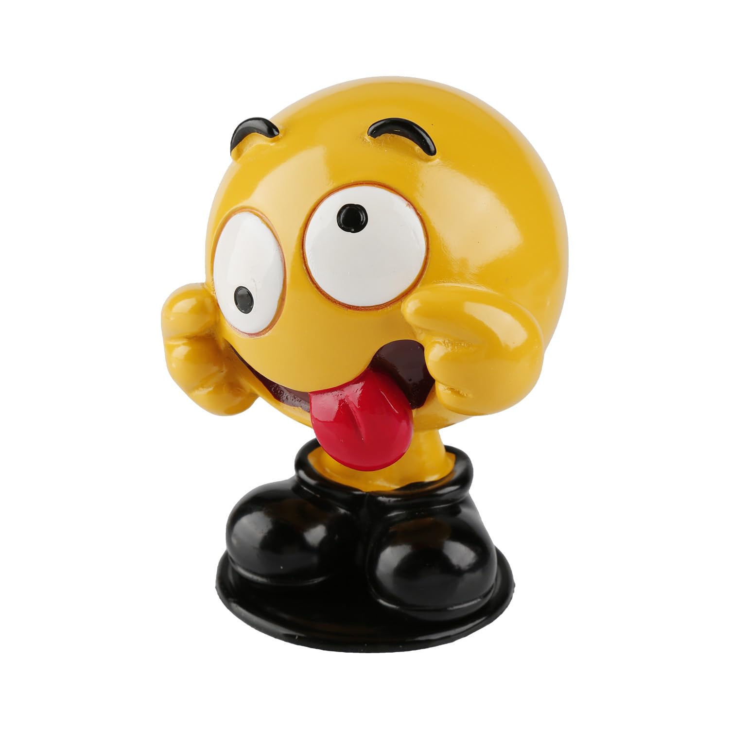 Tabanzhe Men's Style B Funny Car Bobblehead Emoji, Dashboard Decor Shaking Head Nodding Doll, Cute Car Interior Ornat Emoticon Decoration, Fun Gift For Wofriends Birthday Christmas(Style B)