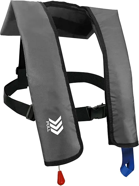 Automatic Inflatable Life Jackets for Adults Life Vests PFD Low Profile Load Capacity Up to 330lbs