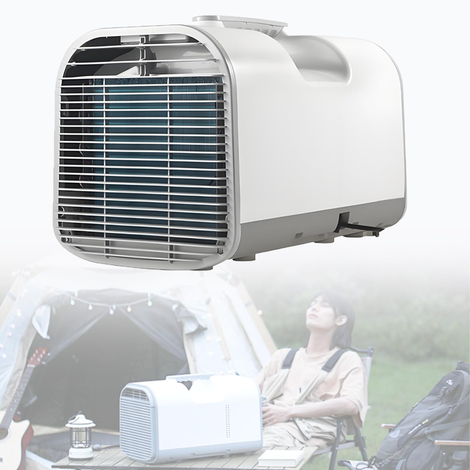 Ofyphth 5100BTU Portable Tent Air Conditioner for Camping, 600W Consumption Quiet Small Tent AC Unit Coolings up to 139 Sq. Ft. for Camping, Truck, RV, Van, Car Cooling, Outdoor or Indoor Use. S03
