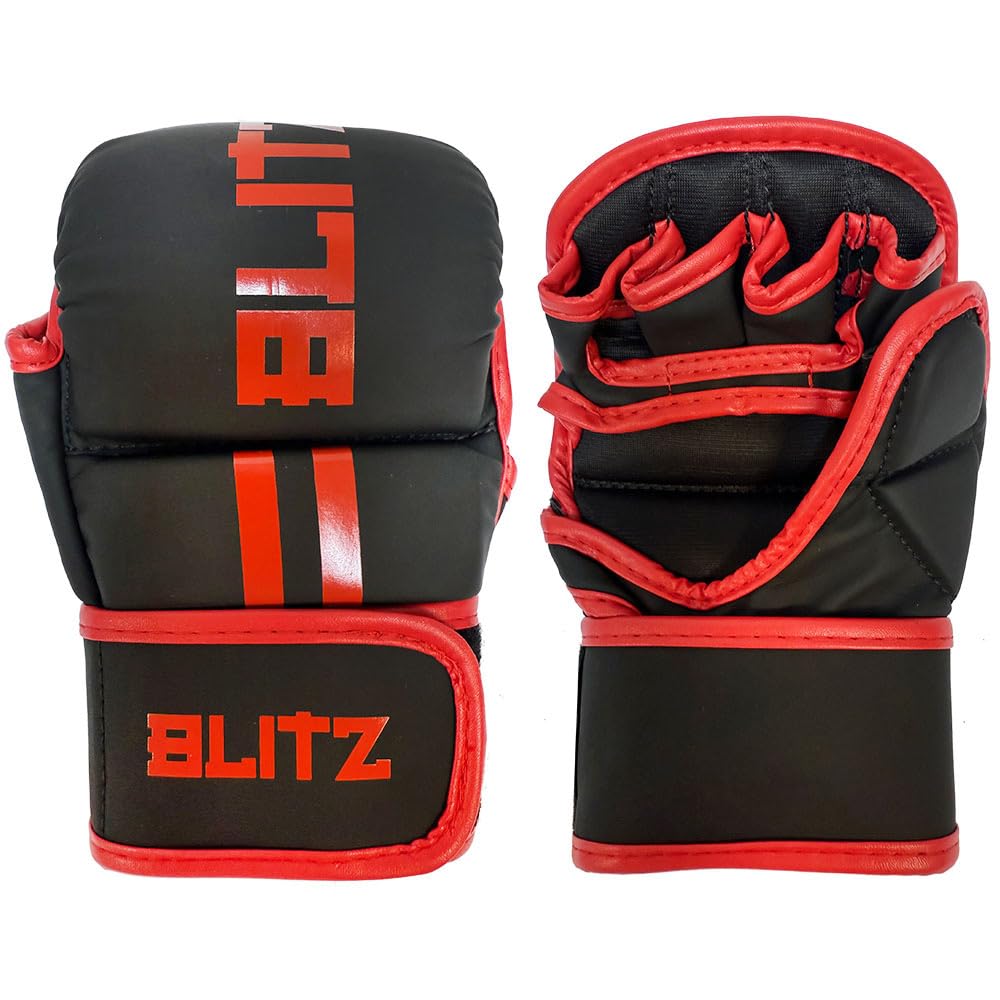 Blitz Titan Sparring Gloves - Black/Red - Large/X-Large