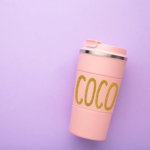 Miniatura 7 de Calcomanías de letra, 10 hojas de letras autoadhesivas, letras adhesivas del alfabeto mayúscula, letras para manualidades (dorado, 1 pulgada, 2