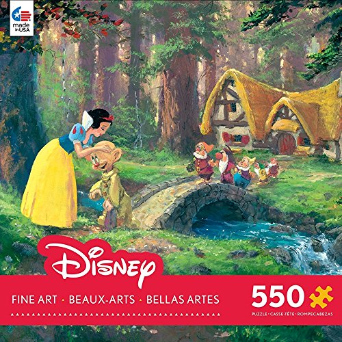 Ceaco James Coleman Disney Fine Art Snow White A Sweet Goodbye Jigsaw Puzzle, 550 Pieces, 5