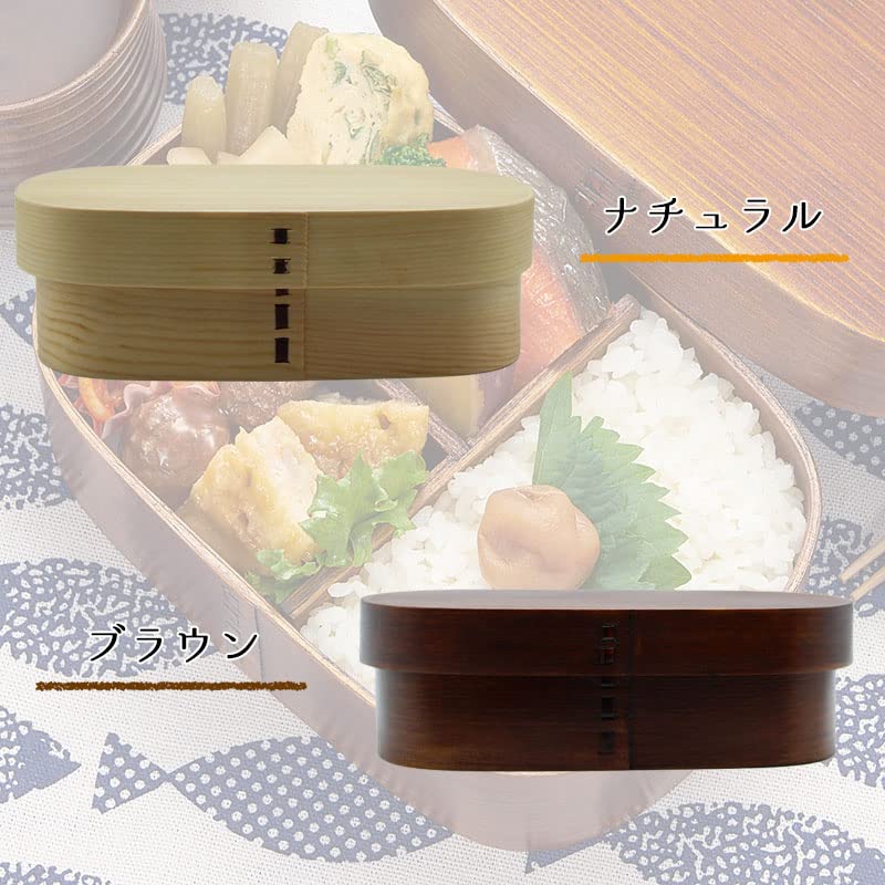 Amazon | 曲げわっぱ 弁当箱 お弁当箱 700ml 1段 FH09 (ブラウン