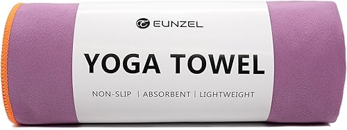 Miniatura 18 de Eunzel Toalla de Yoga Caliente Antideslizante Toalla de Esterilla de Yoga Toalla de Microfibra Ultra Absorbente para Yoga Caliente, Pilates, Bikram