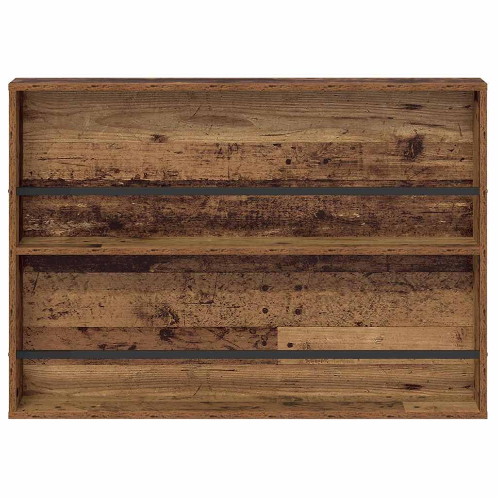 Zeitschriftenregal 2er Set, Wandmontage Zeitschriftenhalter für Wohnzimmer, Holzwerkstoff, 100 x 12 x 70 cm
