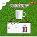 Imagen de Taza Personalizada de Fútbol con Nombre y Dorsal