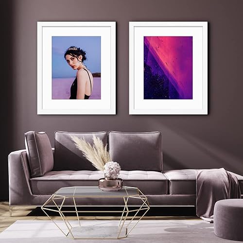 Miniatura 9 de Marco de fotos blanco de 17 x 22 pulgadas para montaje en pared de fotos de 12 x 18 pulgadas, 1 unidad