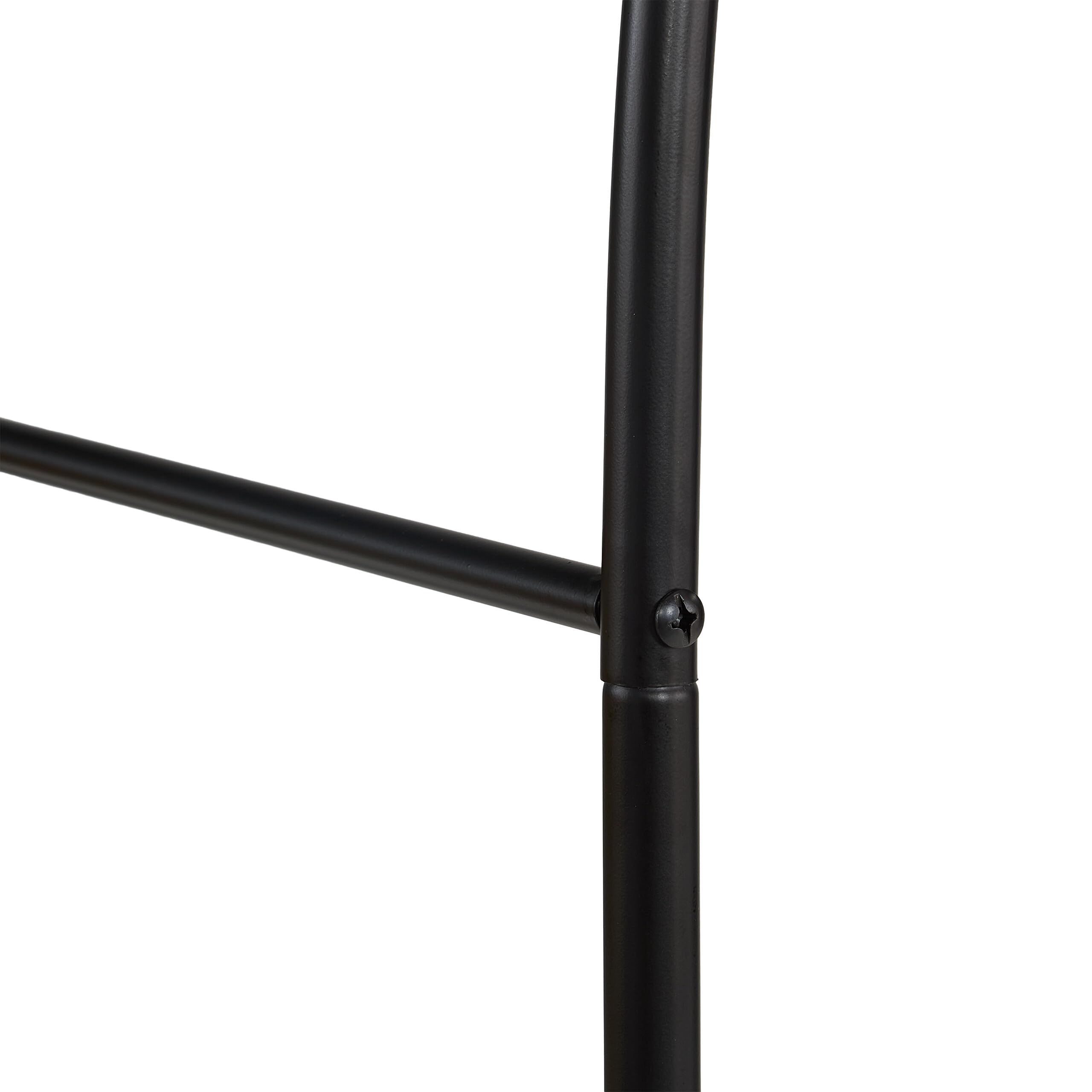 Relaxdays Arche de Jardin, en métal, Robuste, pour Plantes grimpantes, H x L x P : 210 x 280 x 40 cm, Noire
