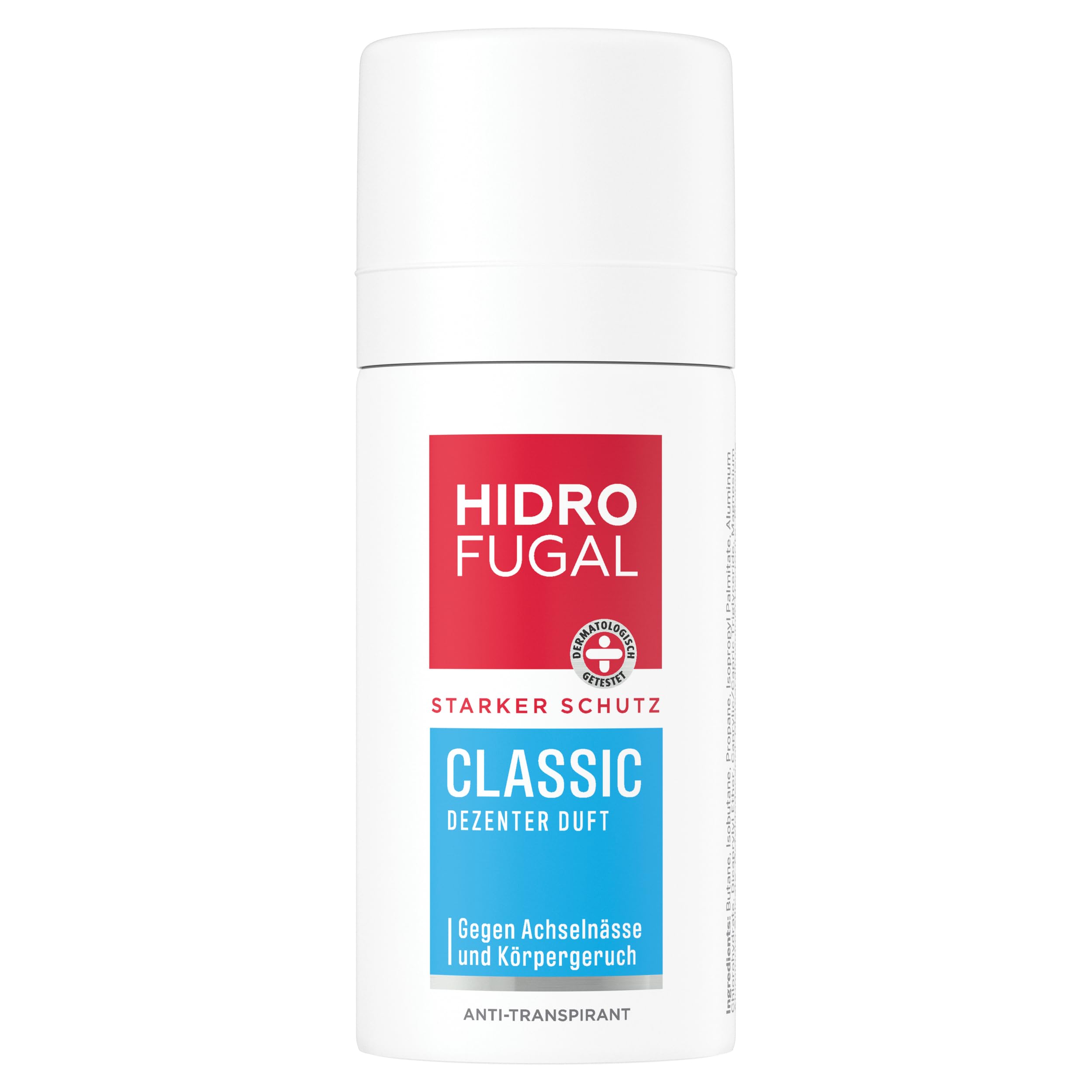 Hidrofugal CLASSIC Deo Spray Mini, starkes Antitranspirant mit dezentem Duft, Deodorant ohne Ethylalkohol für zuverlässigen Schutz in praktischer Reisegröße (35 ml)