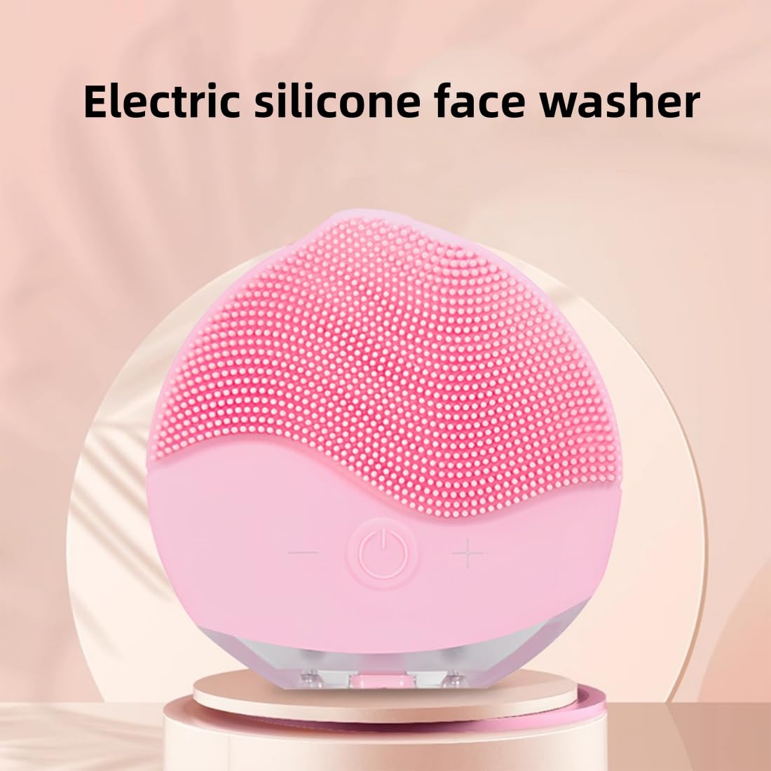 CoIerina Facial Cleansing Brush | Anti Aging Face Massager | Enhances Absorption of Facial Skin Care Products | for Clean & Healthy Face Care | Simple & Easy | Waterproof (Pink)